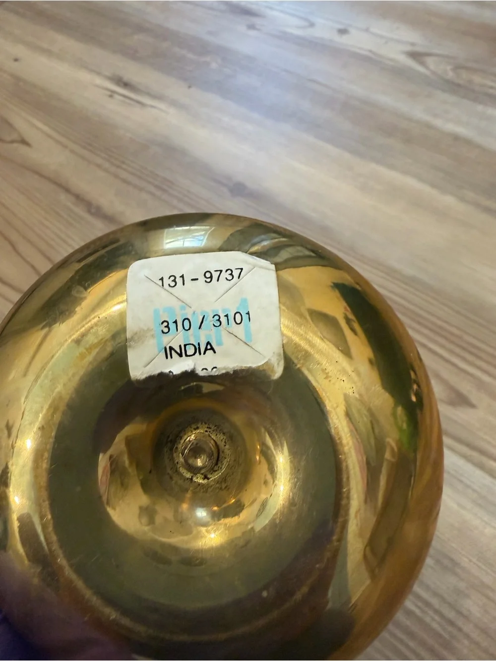 Pier 1 Imports Brass Chamberstick Candle Holder